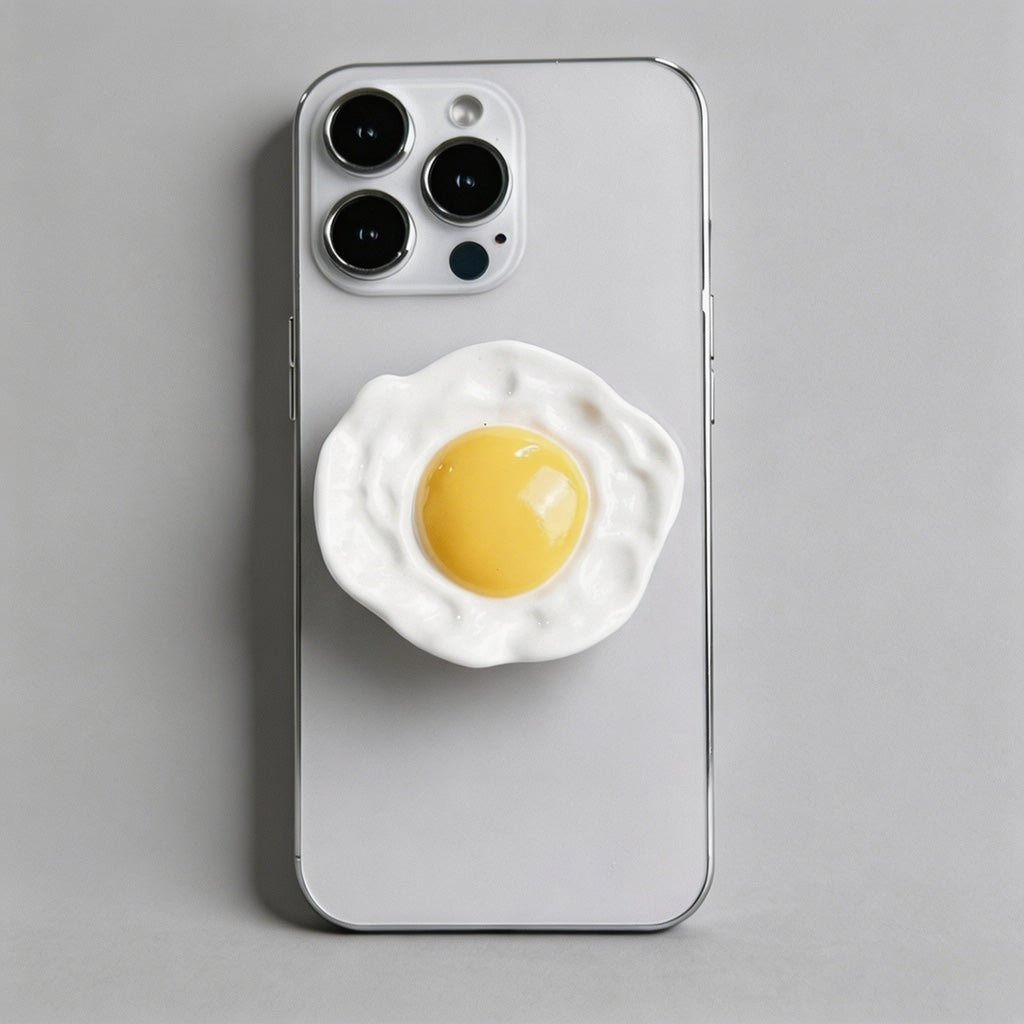 3D Fried Egg Phone Grip - Shopdayla Wholesale - #4450