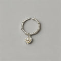 Silver Pearl Shell Open Cuff R - Shopdayla Wholesale - #1762