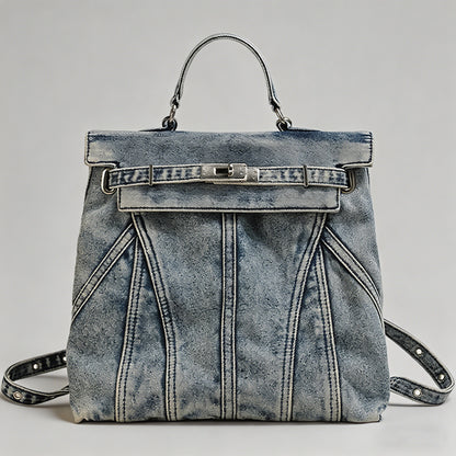 Vintage Washed Denim Convertib - Shopdayla Wholesale - #7330