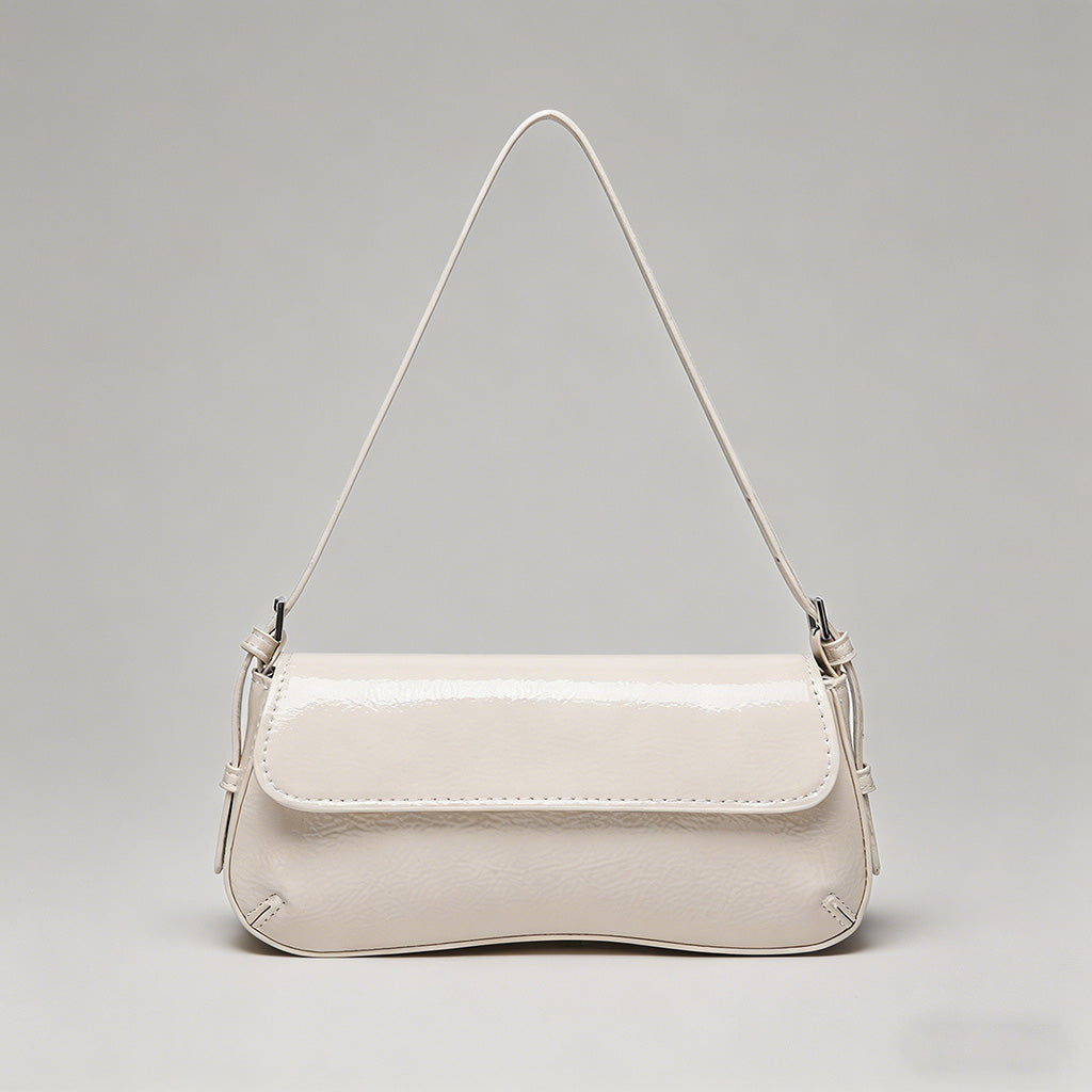 Patent Leather Baguette Should - Shopdayla Wholesale - #2306