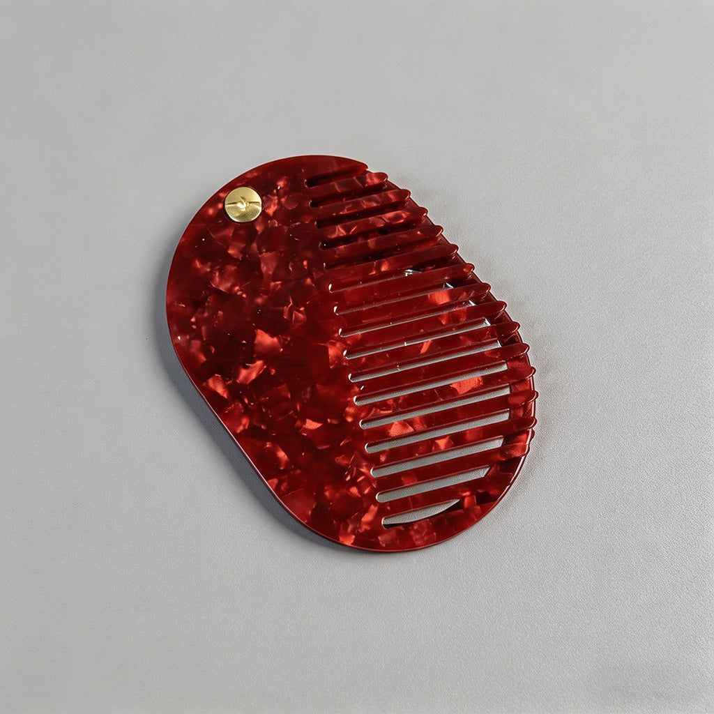 Acetate Oval Hair Comb - Shopdayla Wholesale - #1170