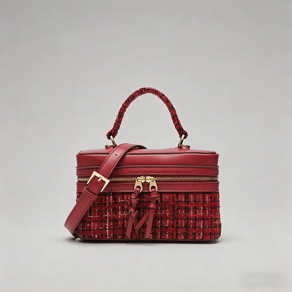 Tweed Vanity Case Crossbody Ba - Shopdayla Wholesale - #2530