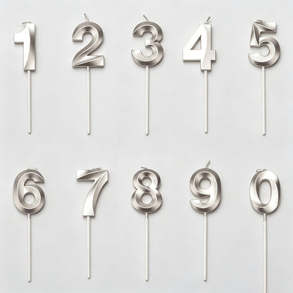Metallic Gold‑Plated Number Bi - Shopdayla Wholesale - #5474