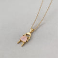 Cute Boy & Girl Gemstone Penda - Shopdayla Wholesale - #7090