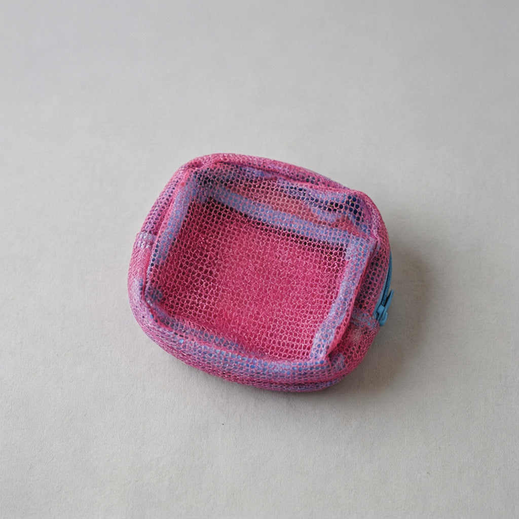 Block Mesh Mini Pouch