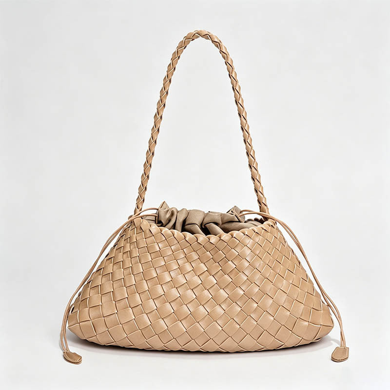Hand‑Woven Drawstring Hobo Und - Shopdayla Wholesale - #1474