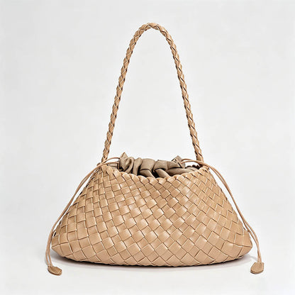 Hand‑Woven Drawstring Hobo Und - Shopdayla Wholesale - #1474