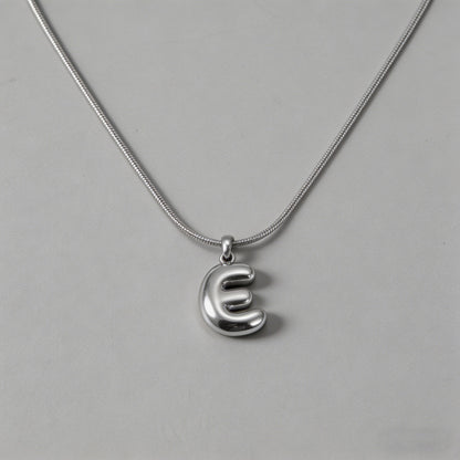 3D Bubble Letter Initial Neckl - Shopdayla Wholesale - #2962
