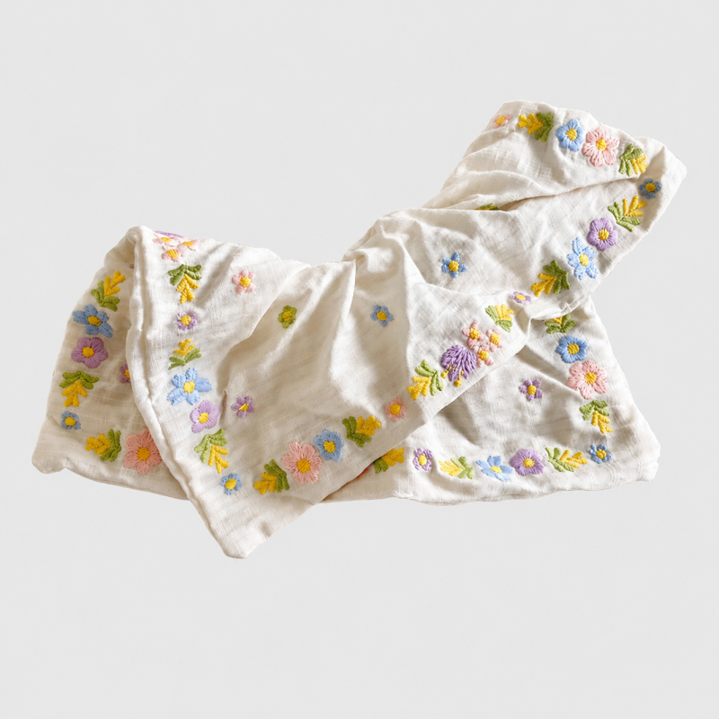 Fresh Sweet Floral Embroidery - Shopdayla Wholesale - #9858