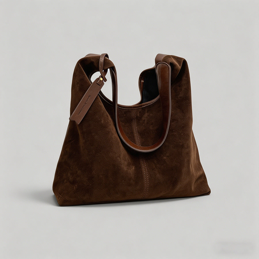 Vintage Suede Hobo Shoulder Ba - Shopdayla Wholesale - #1570