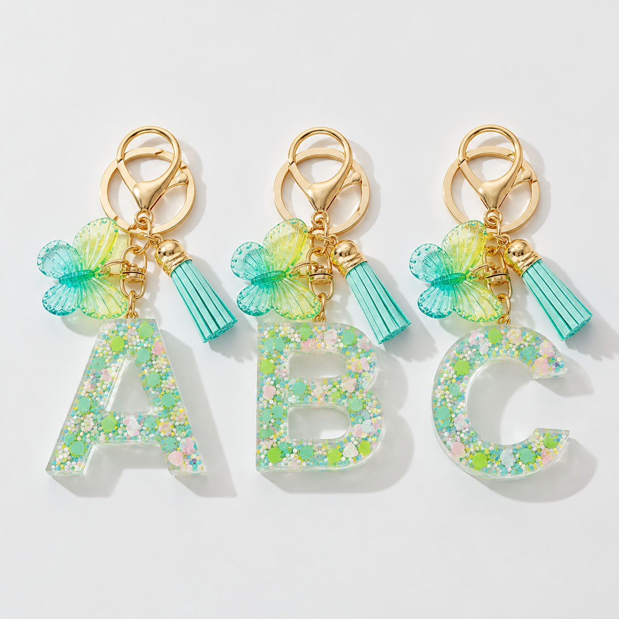 26PCS A-Z Glitter Resin Letter - Shopdayla Wholesale - #8194