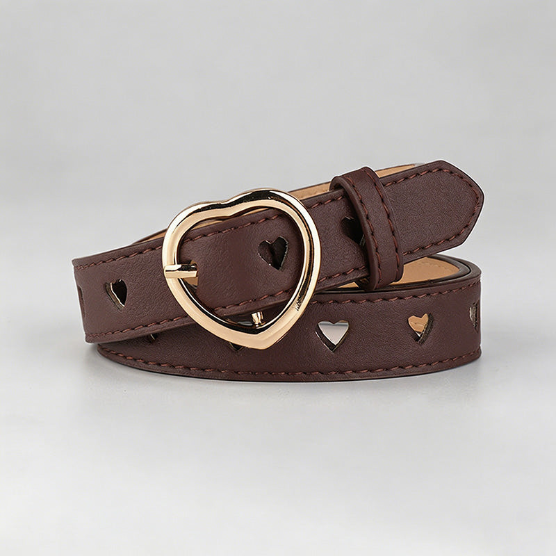Heart-Shaped Buckle Hollow-Out - Shopdayla Wholesale - #8946