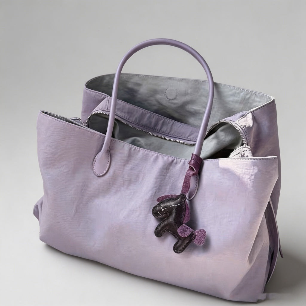 Solid Color Nylon Tote Bag - Shopdayla Wholesale - #5058
