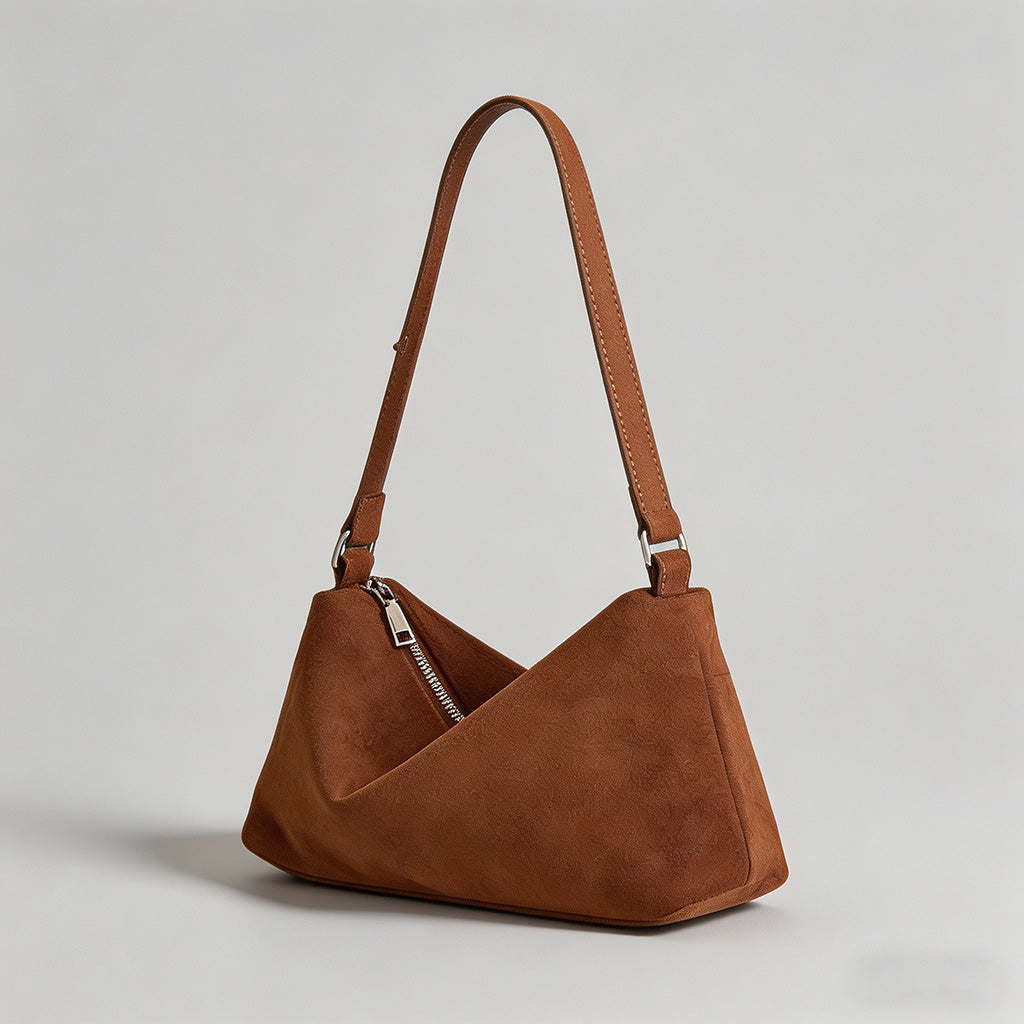 Vintage Suede Shoulder Bag - Shopdayla Wholesale - #9122