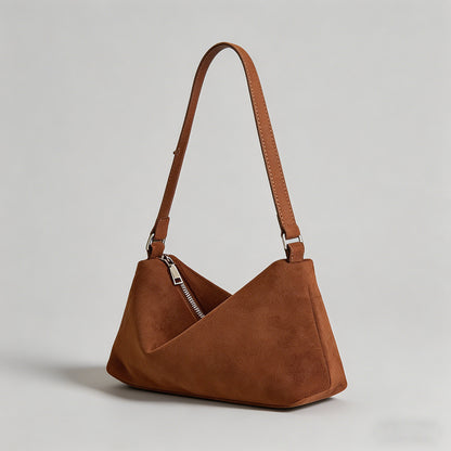 Vintage Suede Shoulder Bag - Shopdayla Wholesale - #9122