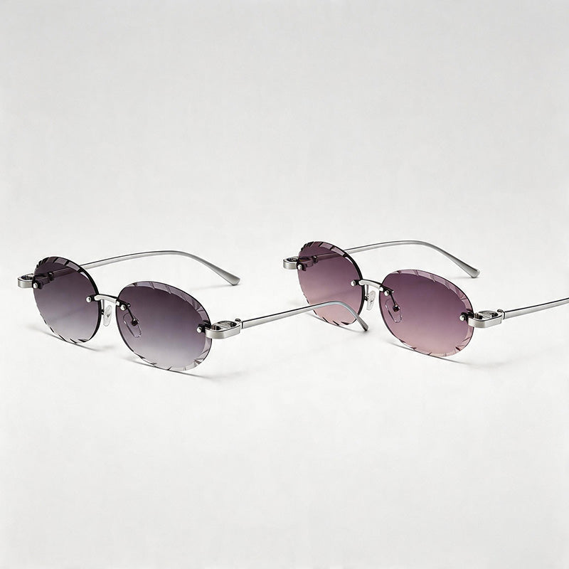 Rimless Cut-Lens Sunglasses - Shopdayla Wholesale - #7218
