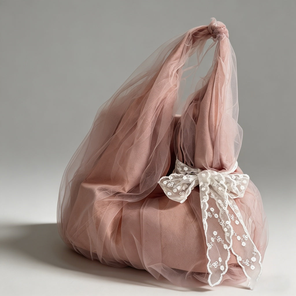 Tulle Mesh Tote Bag - Shopdayla Wholesale - #7570