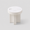 White Round Stool / One Size