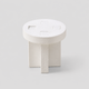 White Round Stool / One Size