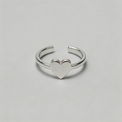 Silver Open Adjustable Ring - Shopdayla Wholesale - #4722