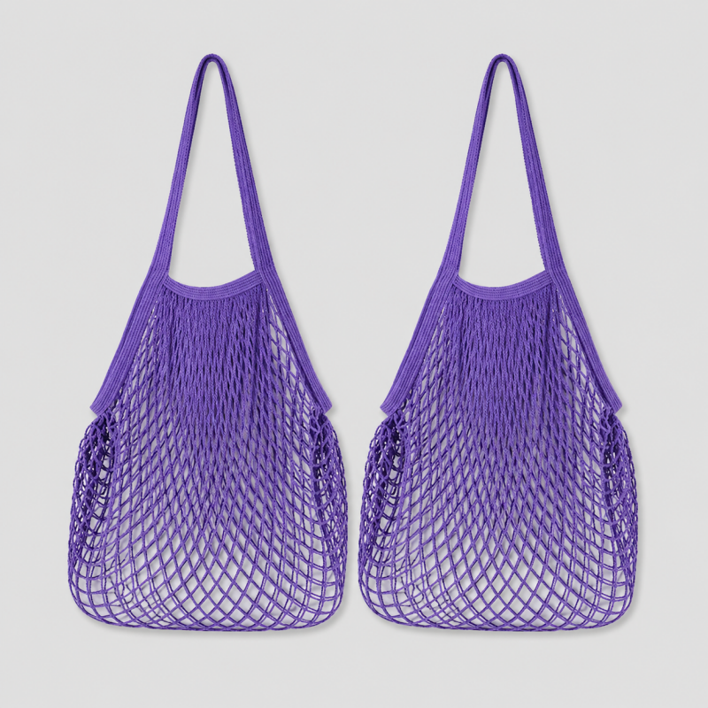 Cotton Woven Mesh Shopping Tot - Shopdayla Wholesale - #6050