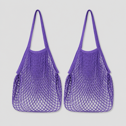 Cotton Woven Mesh Shopping Tot - Shopdayla Wholesale - #6050