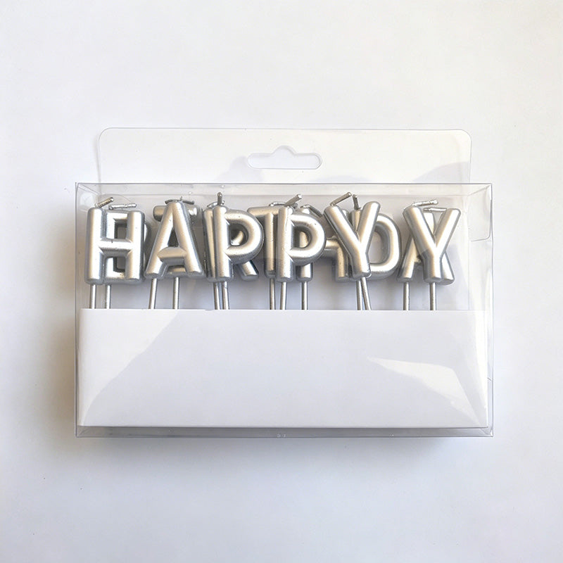 "Happy Birthday" Letter Candles Set