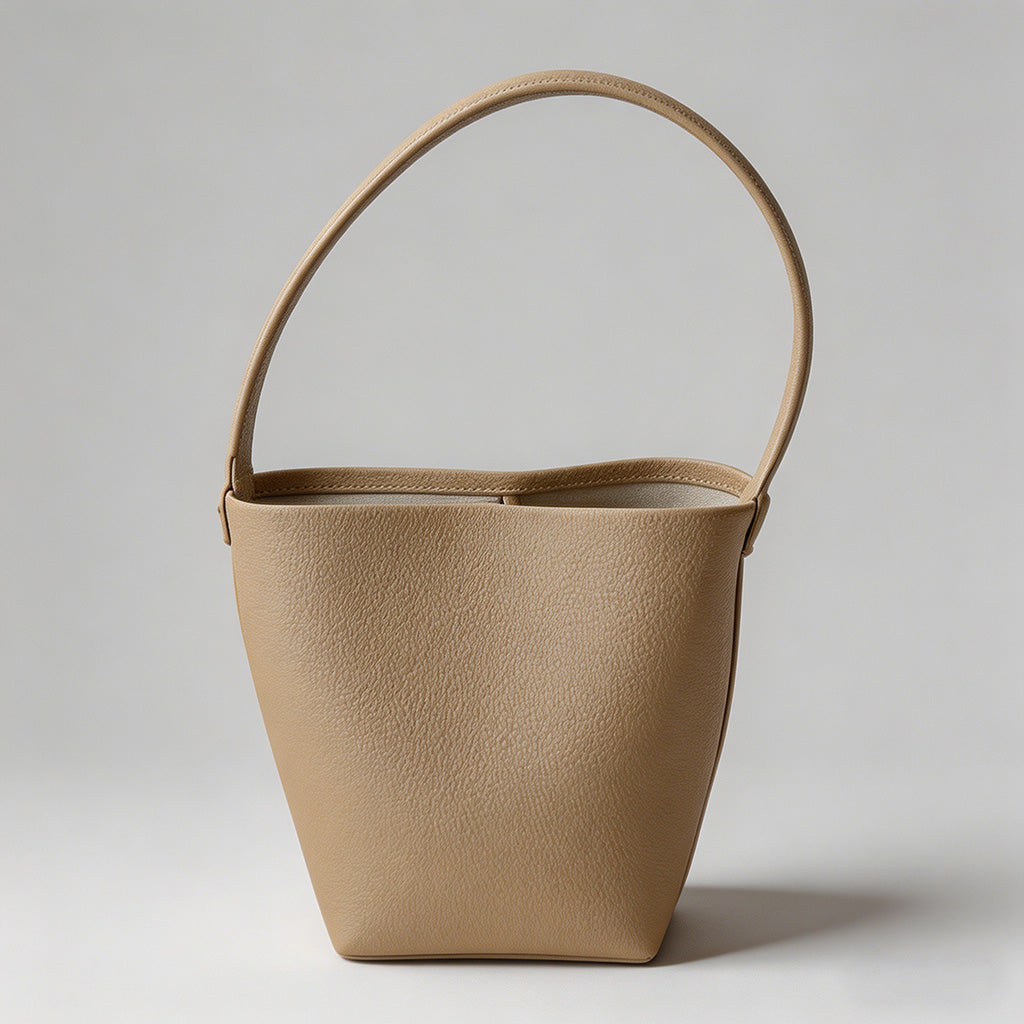 Minimalist Pebbled Leather Buc - Shopdayla Wholesale - #0034