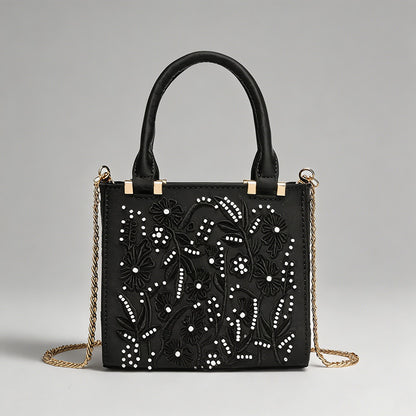 Pearl-Embellished Evening Bag - Shopdayla Wholesale - #1522