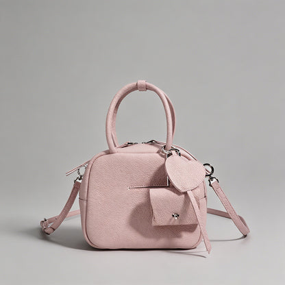 Boston-Style Mini Leather Bag - Shopdayla Wholesale - #3538