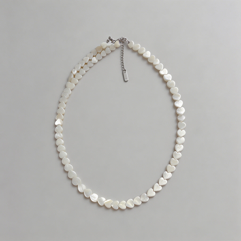 Dainty Mother of Pearl Heart B - Shopdayla Wholesale - #3266