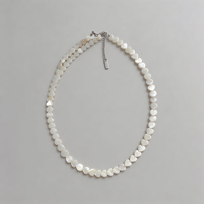 Dainty Mother of Pearl Heart B - Shopdayla Wholesale - #3266