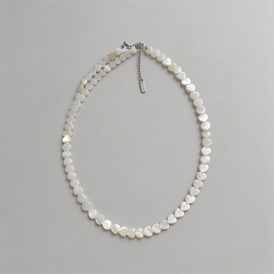 Dainty Mother of Pearl Heart B - Shopdayla Wholesale - #3266