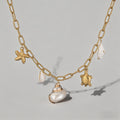 Baroque Pearl & Ocean Motif Ne - Shopdayla Wholesale - #8082