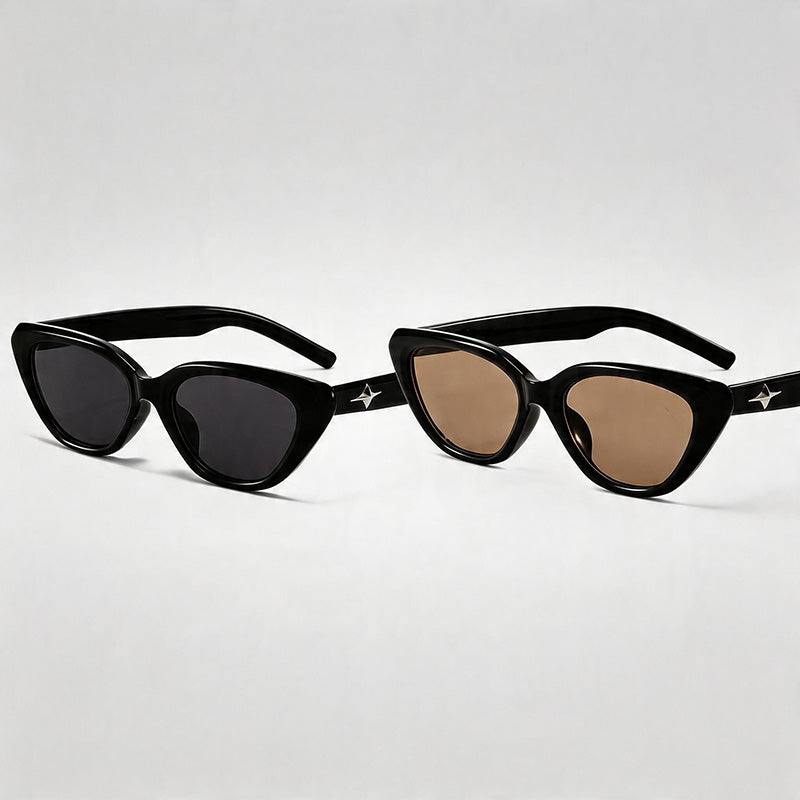 Star Accent Cat Eye Sunglasses - Shopdayla Wholesale - #0850
