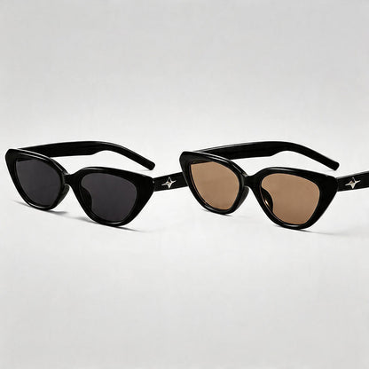 Star Accent Cat Eye Sunglasses - Shopdayla Wholesale - #0850