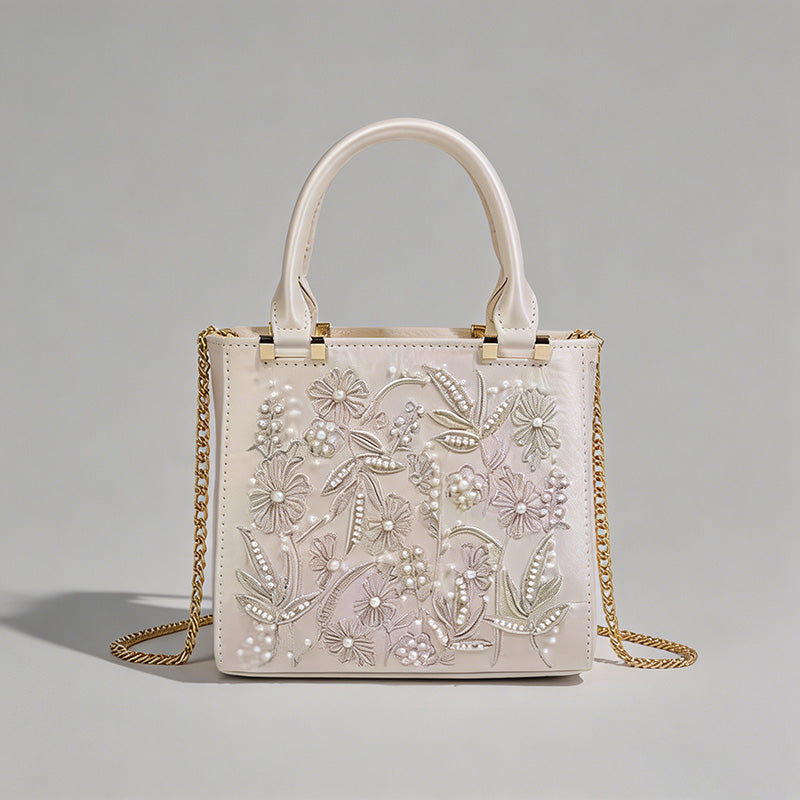 Pearl-Embellished Evening Bag - Shopdayla Wholesale - #8754