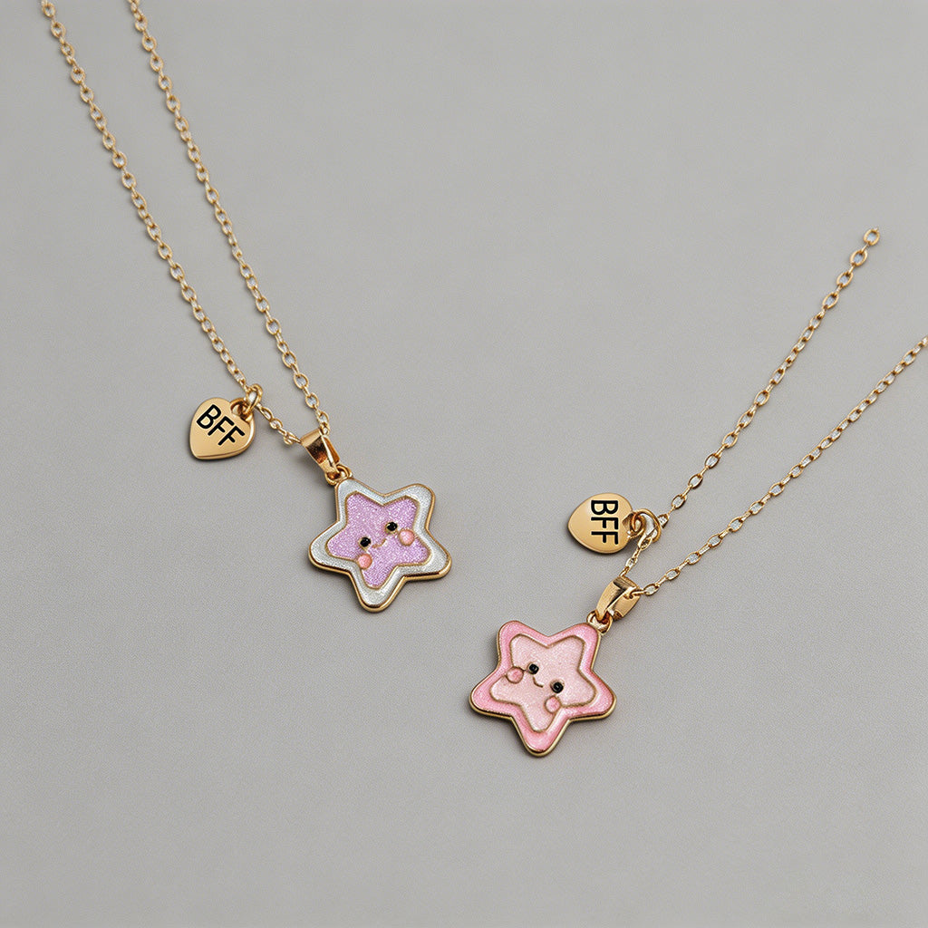 Star Pendant BFF Friendship Ne - Shopdayla Wholesale - #7106
