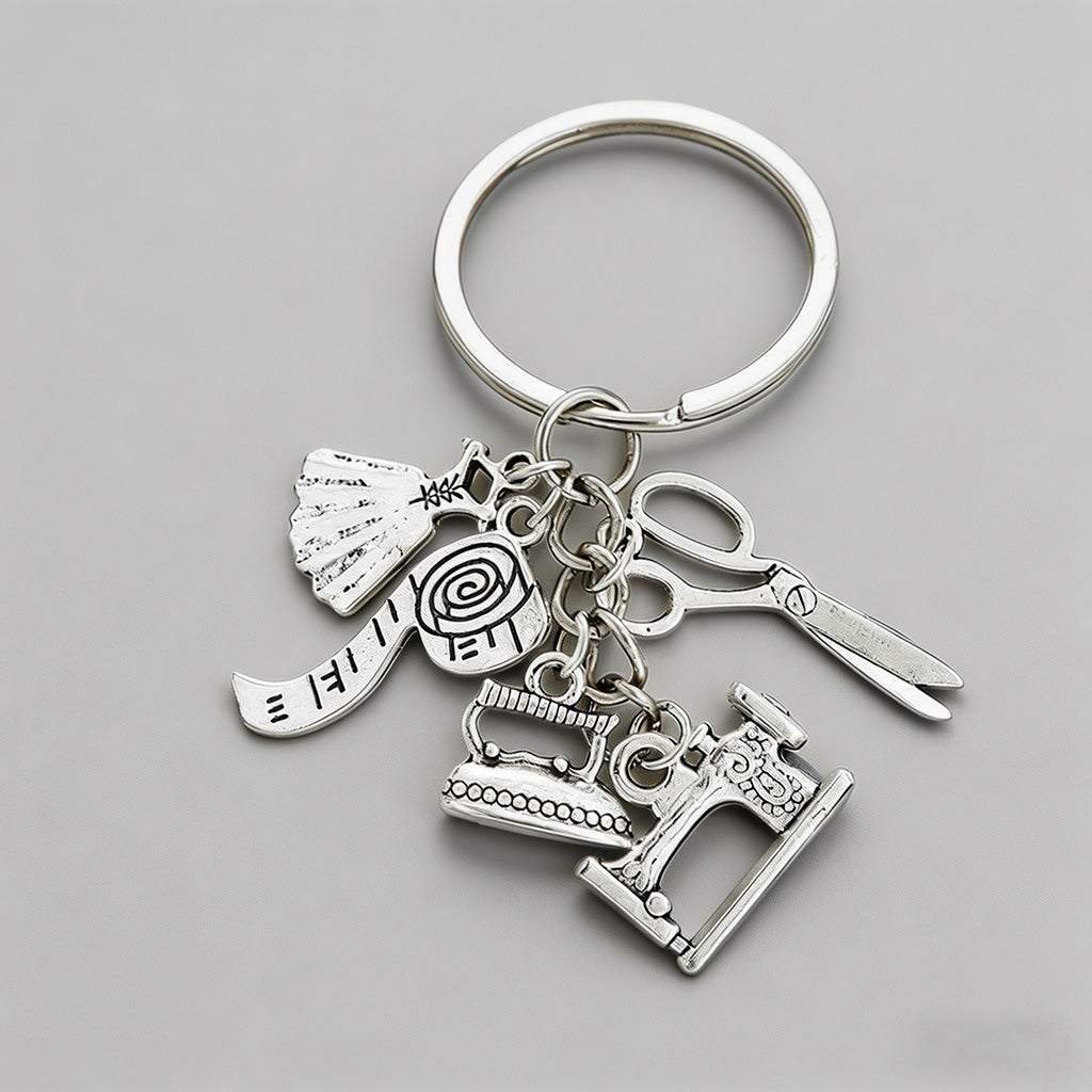 Sewing Themed Charm Keychain - Shopdayla Wholesale - #2818
