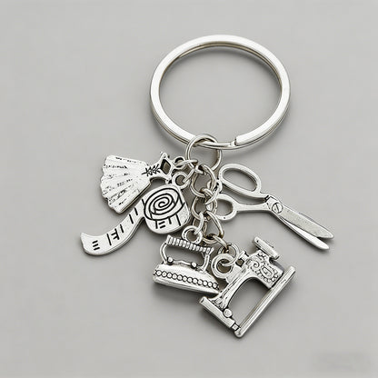 Sewing Themed Charm Keychain - Shopdayla Wholesale - #2818