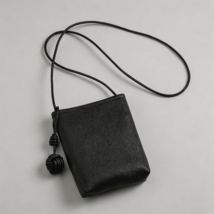 Minimalist Pebbled Leather Bag - Shopdayla Wholesale - #7970