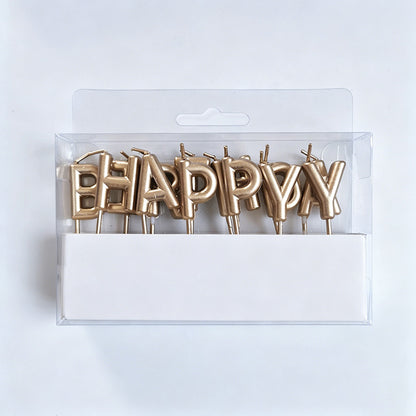 "Happy Birthday" Letter Candle - Shopdayla Wholesale - #2290