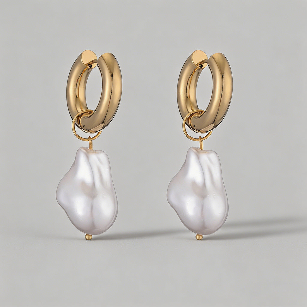 Gold Huggie Hoop Earrings - Shopdayla Wholesale - #6674