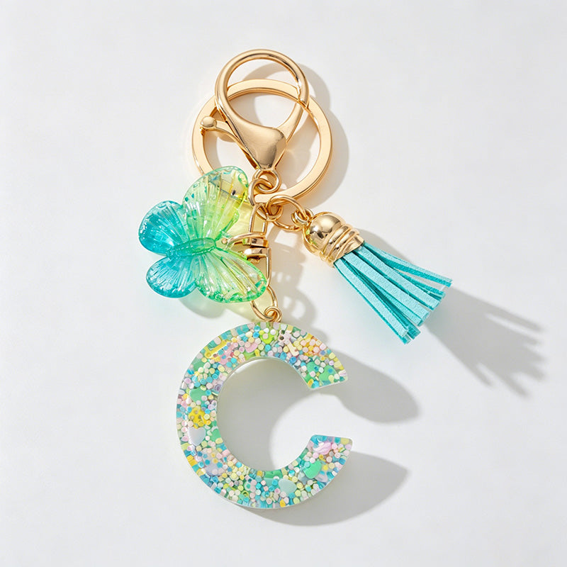 26 Letters Resin Butterfly Cha - Shopdayla Wholesale - #1874