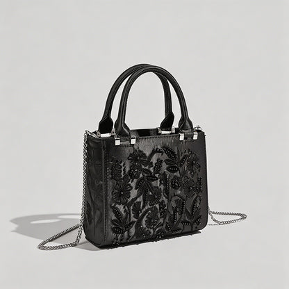 Pearl-Embellished Evening Bag - Shopdayla Wholesale - #3218