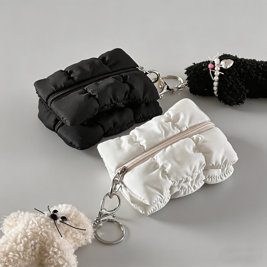 Plush Puffer Keychain Coin Pur - Shopdayla Wholesale - #6690