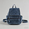 Washed Denim Backpack - Shopdayla Wholesale - #4146