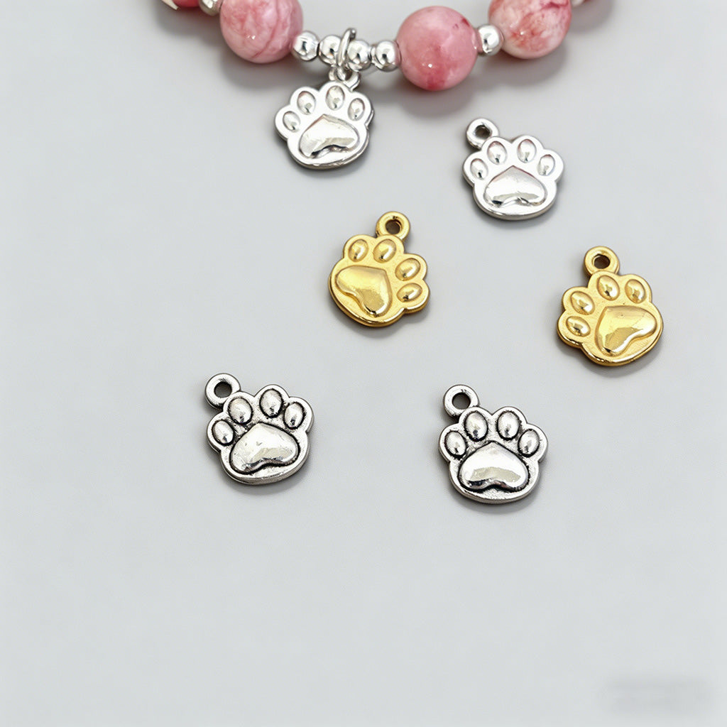 Adorable Alloy Cat Paw Print D - Shopdayla Wholesale - #8930