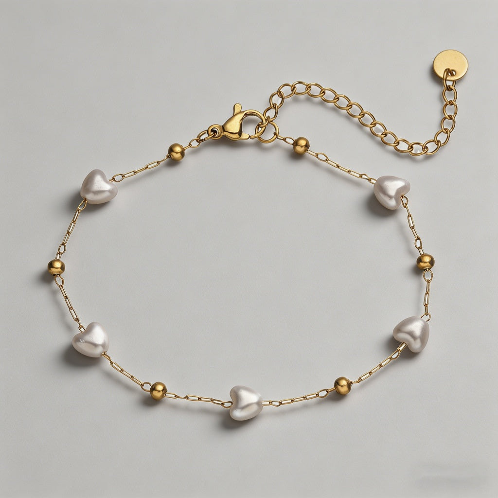 Baroque Pearl Dainty Gold Brac - Shopdayla Wholesale - #6642