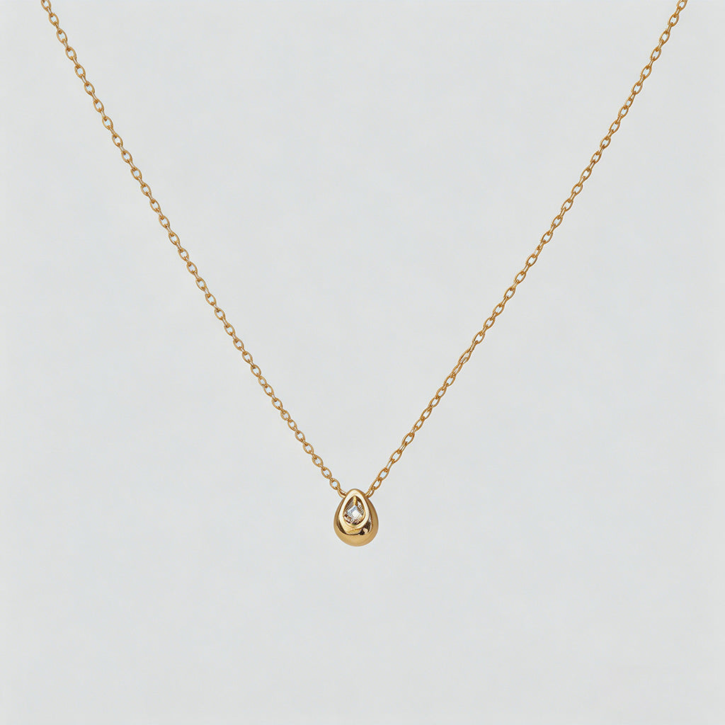 Teardrop Pendant Necklace - Shopdayla Wholesale - #2098